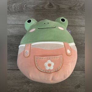Squishmallows Green and Pink Frog Plush Toy